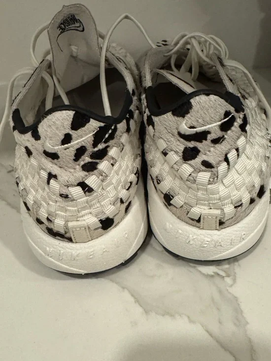 Nike Air Footscape Woven in White Cow running shoes sneakera street print 42/10 - Picture 3 of 7